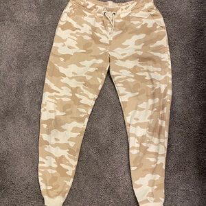 Beige Camo Joggers